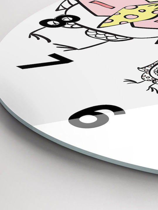 Tulup Kids Glass Wall Clock