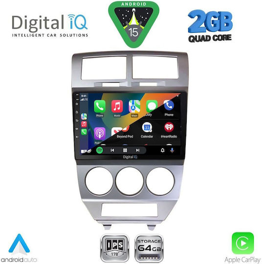Digital IQ Ηχοσύστημα Αυτοκινήτου Dodge Caliber 2006-2012 (Bluetooth/USB/WiFi/GPS/Apple-Carplay/Android-Auto) με Οθόνη Αφής 10"