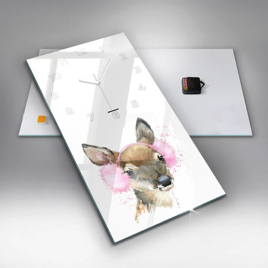 Tulup Детски стенен часовник Стъкло 30x60см