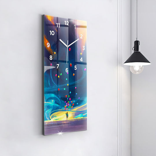 Tulup Παιδικό Ρολόι Τοίχου Γυάλινο 30x60cm