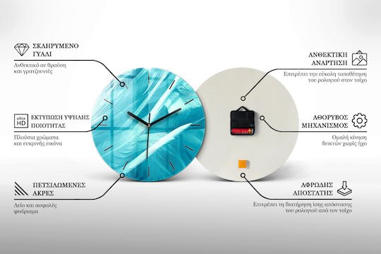 Tulup Kinder-Wanduhr Kind Astronaut Glas