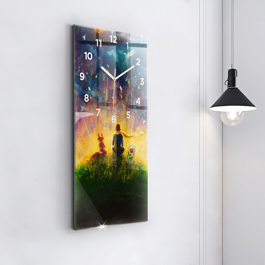 Tulup Ceas de Perete pentru Copii Micul Prinț din Sticlă 30x60cm