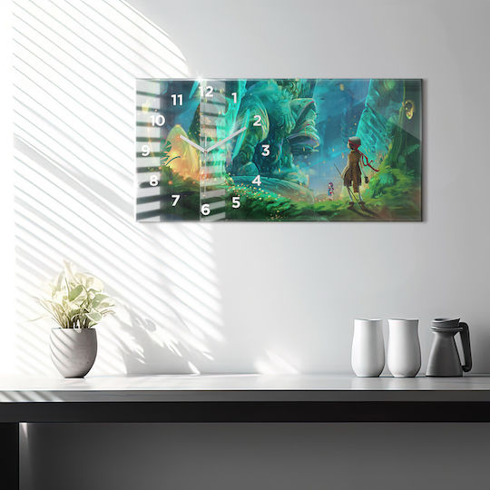 Tulup Детски стенен часовник Стъкло 60x30см