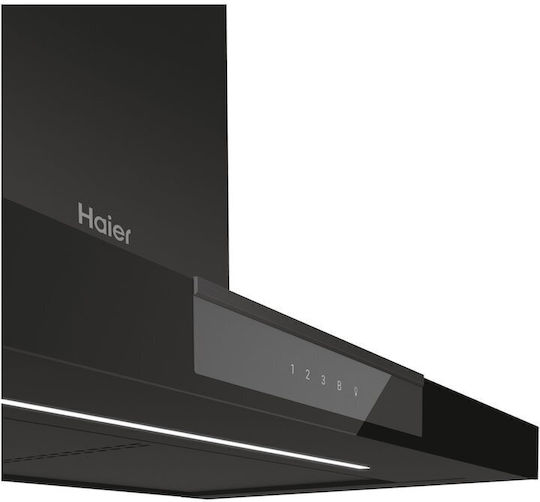 Haier Șemineu Hotă 90cm Negru