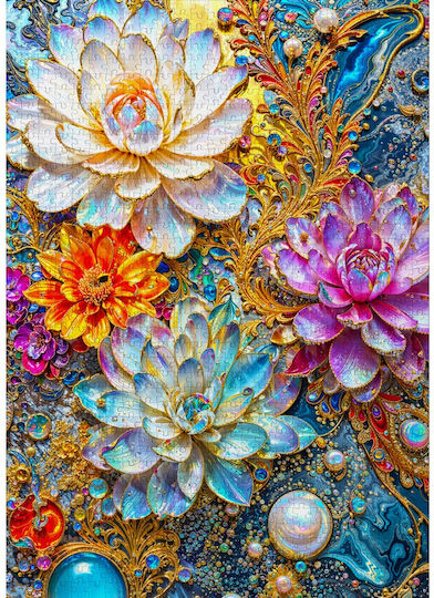 Pearlescent Waterlilies Puzzle 2D 1000pcs
