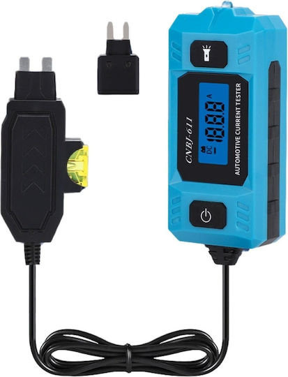 Techstar Cnpj-611 Auto Current Tester Illuminated Lcd Display Fuse Detection Accuracy ±2%