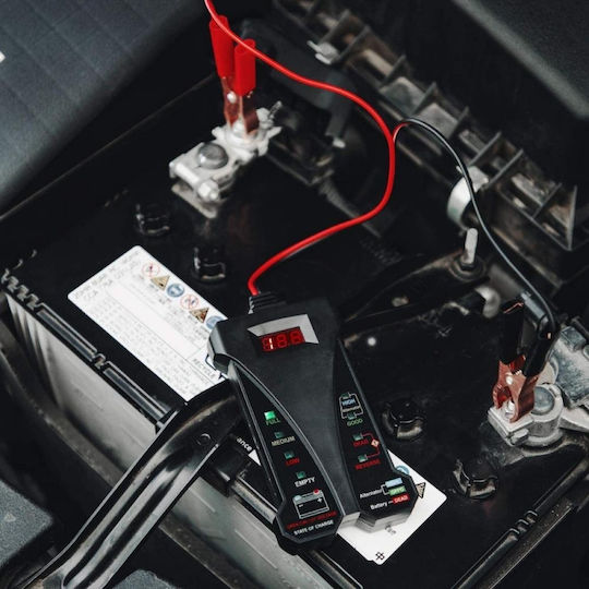 Digitaler Batterietester 12V Auto Batterien Techstar Voltmeter Lichtmaschinen-Ladesystem-Analyzer