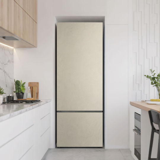 Magnetisches Kühlschrank-Cover Küche Lager Beige 70x190 cm Magnetisches Kühlschrank-Cover Küche Lager Beige 70x190 cm