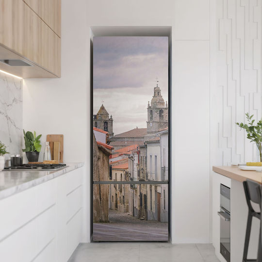 Magnetisches Kühlschrank Cover Küche Charmante Stadtstraße 70x190 cm