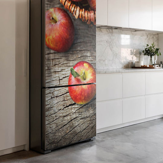 Magnetisches Kühlschrankabdeckung Widerstandsfähig Waschbare Äpfel Korb Rattan 70x190 cm