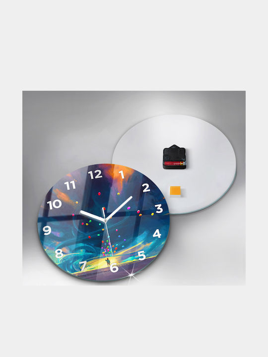 Tulup Kinder Wanduhr Glas