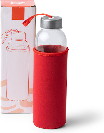Camu Бутилка За Вода Стъклена С Винтов Капак Зелен 500ml