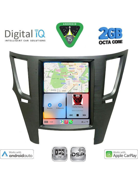 Digital IQ Auto-Audiosystem für Subaru Erbe / Outback 2009-2014 (Bluetooth/USB/WiFi/GPS/Apple-Carplay/Android-Auto) mit Touchscreen 4.1"