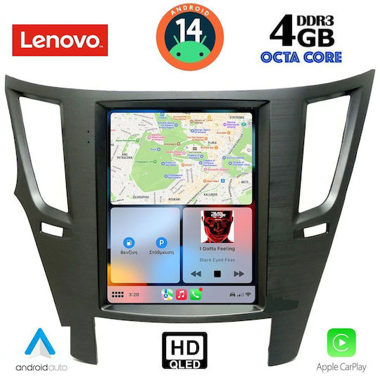 Lenovo Car Audio System for Subaru Legacy / Outback 2009-2014 (Bluetooth/USB/WiFi/GPS/Apple-Carplay/Android-Auto) with Touch Screen 5.1"