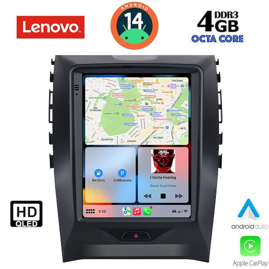 Lenovo Ηχοσύστημα Αυτοκινήτου για Ford Edge 2015-2023 (Bluetooth/USB/WiFi/GPS/Apple-Carplay/Android-Auto)
