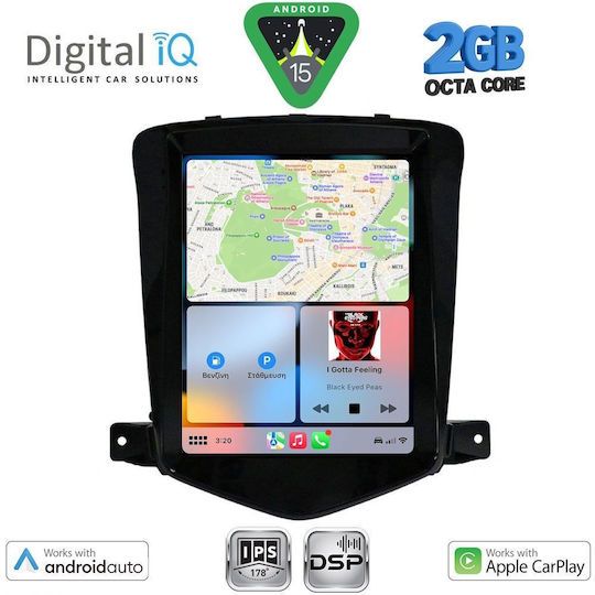 Digital IQ Car Audio System for Chevrolet Cruze 2008-2012 (Bluetooth/USB/WiFi/GPS/Apple-Carplay/Android-Auto)