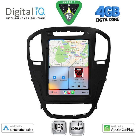 Digital IQ Auto-Audiosysteme für Opel Insignia 2008-2013 Bluetooth USB Eingebautes Wi-Fi GPS Apple CarPlay Android Auto