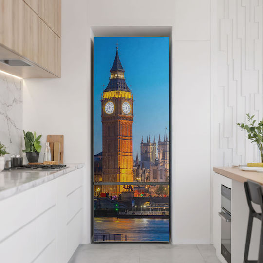 Magnetisches Kühlschrank Wandsticker Big Ben in London bei Nacht 70x190 cm