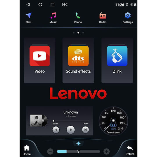 Lenovo Ηχοσύστημα Αυτοκινήτου για Opel Insignia 2008-2013 (Bluetooth/USB/WiFi/GPS/Apple-Carplay/Android-Auto)