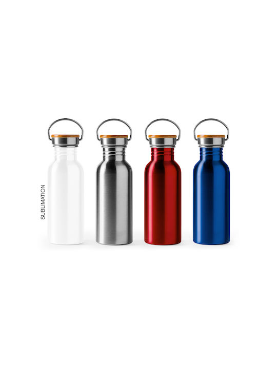Παγούρι Ανοξείδωτο 620ml Ασημί