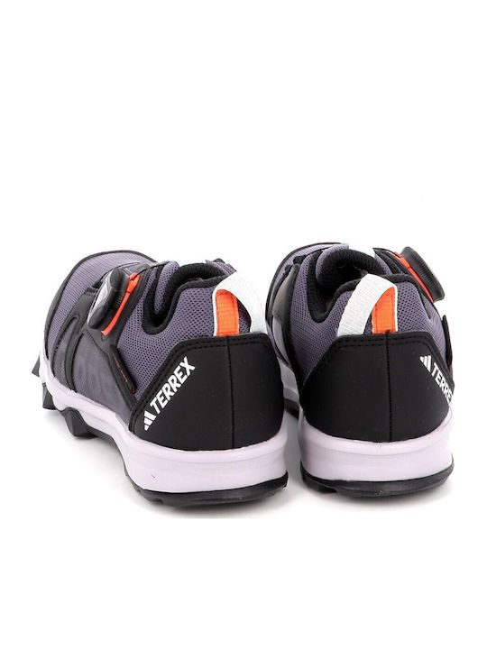 Kinder Wanderschuhe Terrex Agravic Boa Wasserdichte Lila
