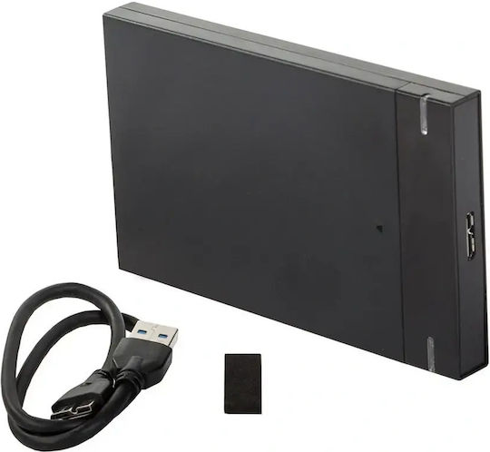 Твърд диск кутия 2.5" SATA III с връзка SATA / USB 3.0 в Черен цвят