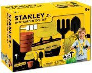 Stanley Jr Toys Kids Wooden Tool Set for 3 Plus Years 10 Pieces