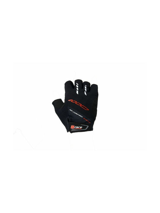 B-Race Ανδρικά Γάντια Ποδηλασίας με Gel Μαύρα