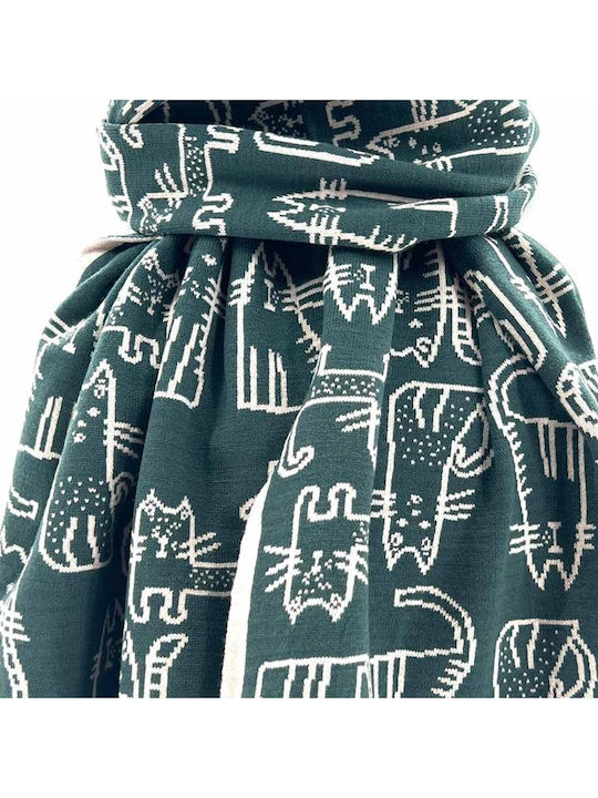 Women's Wool Scarf Green