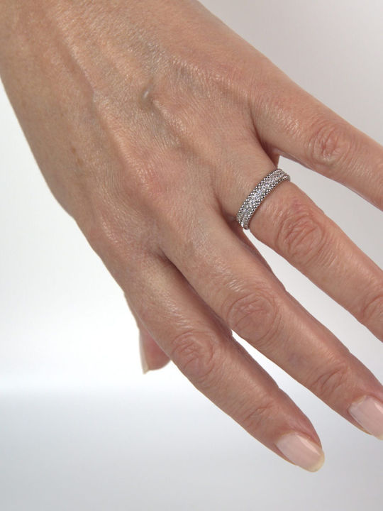Ring with Zircon made of Silver