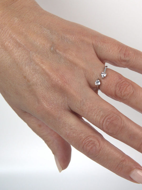 Damen Ring mit Zirkonia aus Silber