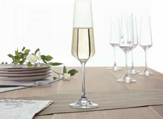 Secret de Gourmet Selenga Set Pahare De Sampanie Cu Picior Din Sticlă 160ml 6 Bucăți