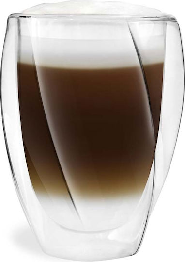 Vialli Design Cristallo Σετ Ποτήρια Κοκτέιλ / Καφέ / Freddo Γυάλινα 300ml 2τμχ
