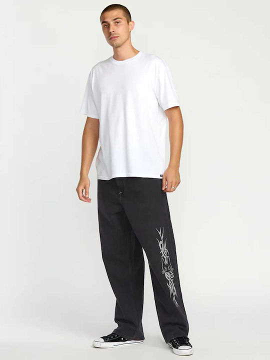 Men's Jeans Pants with Relaxed Fit Black