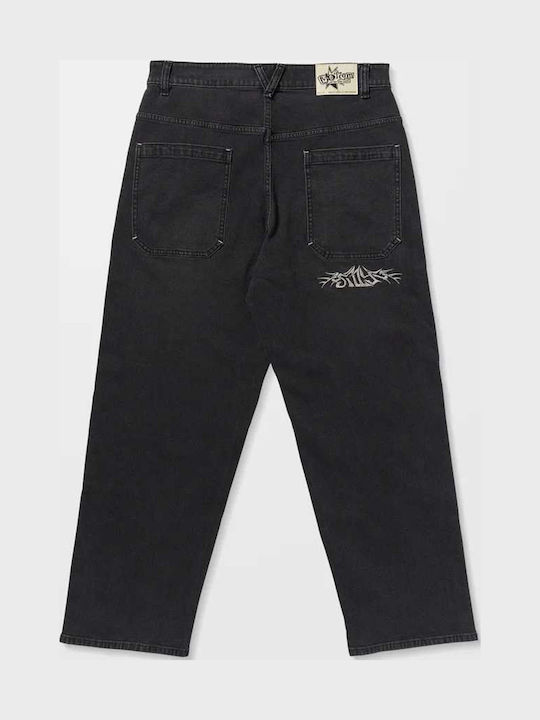 Men's Jeans Pants with Relaxed Fit Black