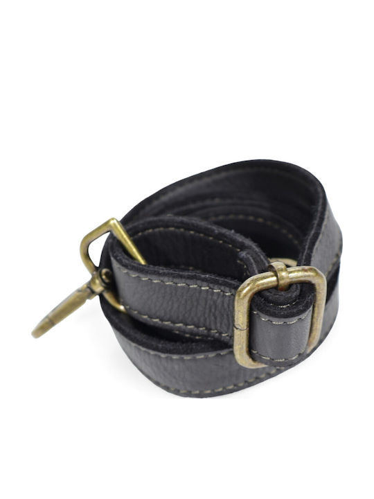 Leder Damentasche Schultertasche Schwarz
