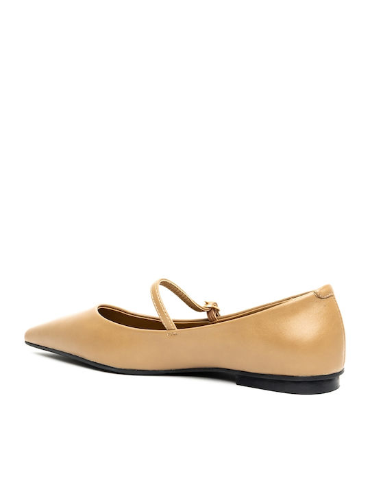 Damen Ballerinas in Braun Farbe