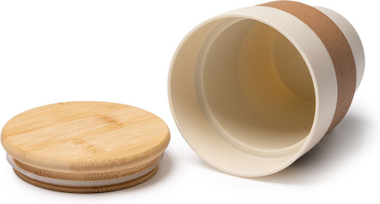 Lovren Mug Bamboo with Lid Blue 350ml