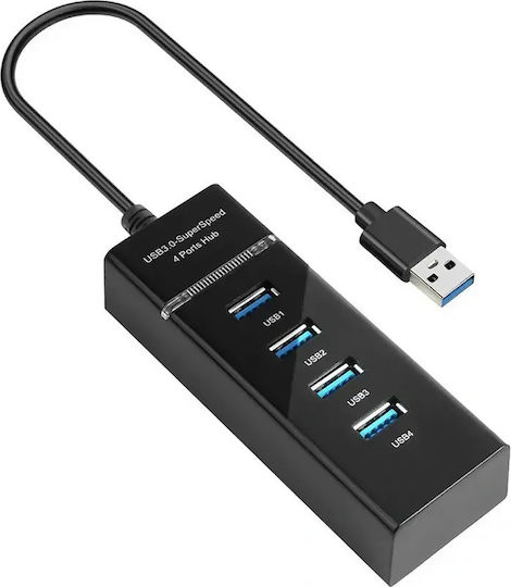 Verk Group Hub 4 Θυρών USB 3.0 με σύνδεση USB-A
