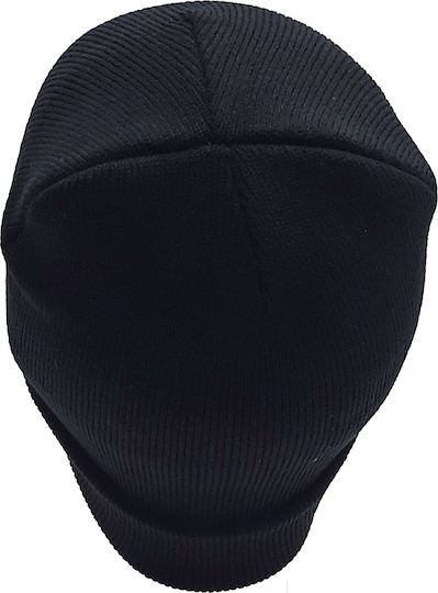 Beanie Ανδρικός Σκούφος Πλεκτός σε Μαύρο χρώμα