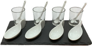 Excellent Houseware Bol de Servire pentru Sosuri Pătrat din Porțelan Alb 30x15cm