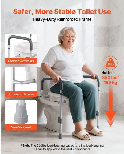 Vevor Toilet Seat Riser with Backrest 18cm DJXNSDSJGMTZUZOO9001V0