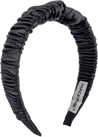 Bentiță Pentru Păr Din Imitatie De Piele Pentru Femei Scrunchie – Negru