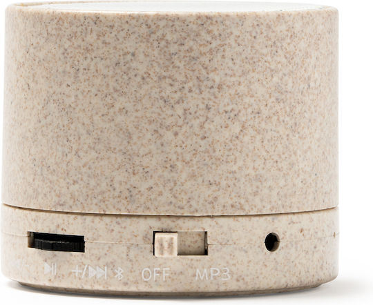Kumber Bluetooth Speaker 3W with Radio and Battery Life up to 3 hours Beige