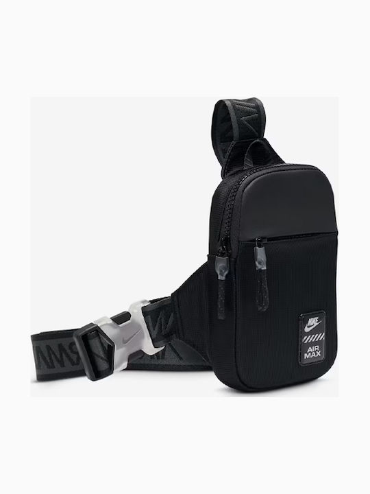 nike essentials black shoulder bag