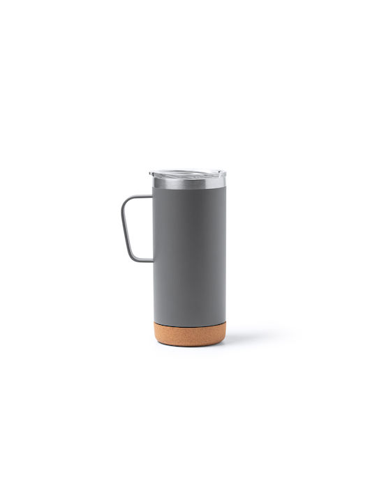 Glas aus Metall in Weiß Farbe 600ml