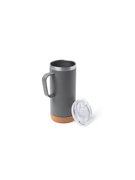 Glas aus Metall in Weiß Farbe 600ml