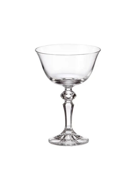 Crystal Bohemia Set of Glasses Cocktail/Drinking / White Wine / Water made of Crystal Stemmed 180ml 6pcs