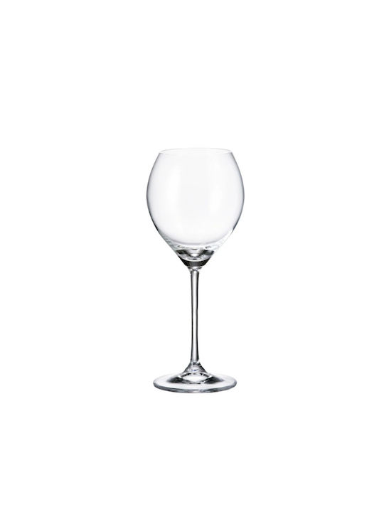 Crystal Bohemia Set of Glasses for White Wine made of Crystal 390ml 6pcs