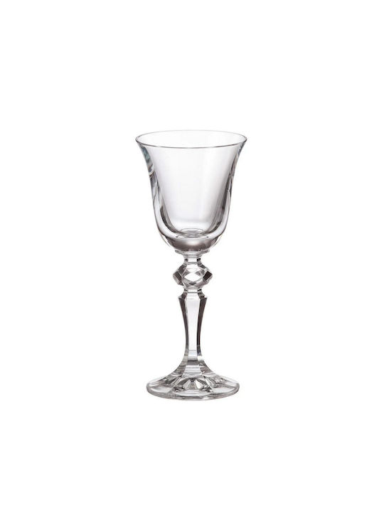 Crystal Bohemia Set of Glasses Liqueur/Ouzo / Cocktail/Drinking made of Crystal Stemmed 60ml 6pcs